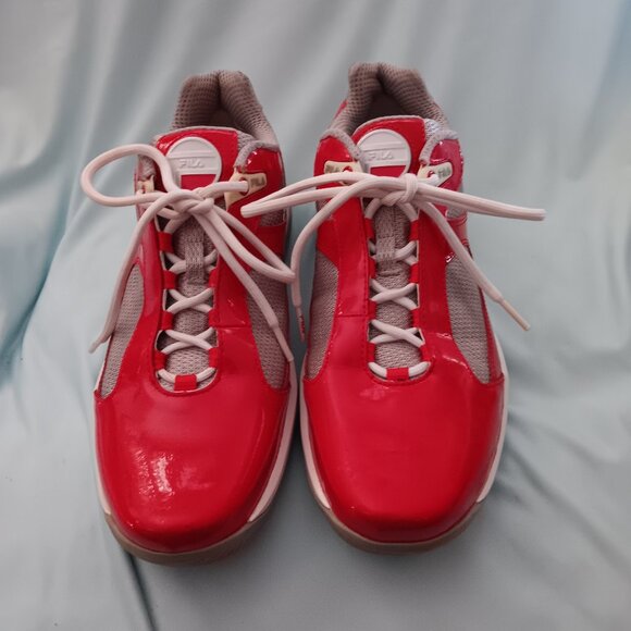 Vintage Fila Helmsman low-cut, red silver New Sneakers FW03581-647 Size 10.5 main image 4